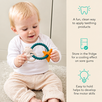 Bracelet de dentition pour bébé sans BPA, perles en silicone de qualité alimentaire à texture douce, forme d'animaux marins, unisexe