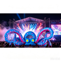 Cabine DJ gonflable géante personnalisée pour les grands festivals de musique, les événements en plein air, la publicité et la décoration de fête