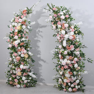 Новые темно-коричневые и розовые искусственные цветы в форме рогов для декора свадебного фона, сценической арки, высота 6-7 футов - Product Image 3