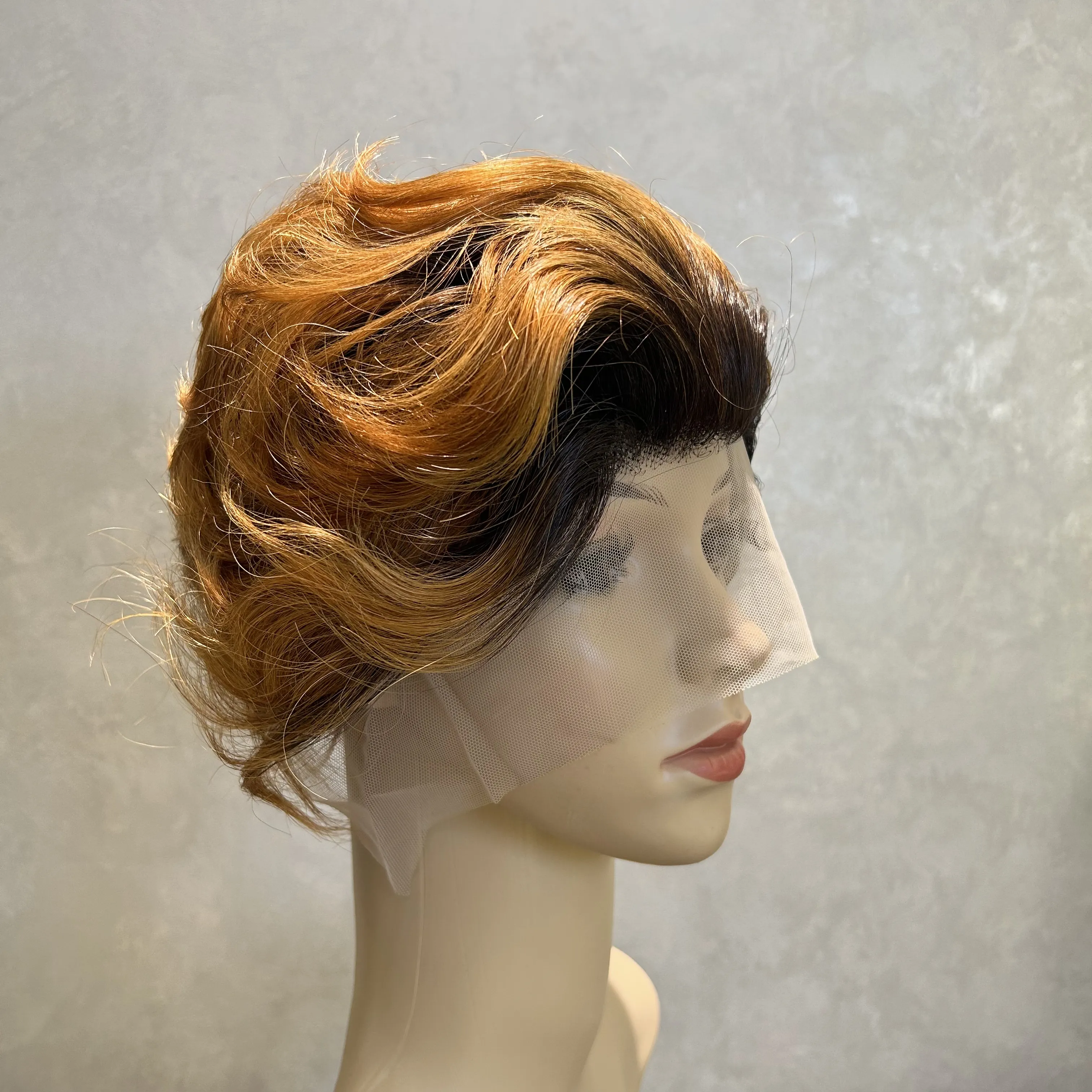 Ghrehair-Peluca de cabello humano virgen para mujer, postizo de encaje Frontal, color natural, para todas las mujeres