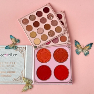 Venta al por mayor Mocoallure <span class=keywords><strong>libro</strong></span> paleta de sombras de ojos Vegano brillo Alto pigmento maquillaje multicromo Personalizado Sombra de ojos imprimación Maquillaje conjunto - Product Image 5