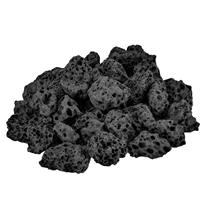 Pierres volcaniques de roche de lave naturelle noire pour l'extérieur foyer à gaz jardin aménagement paysager cheminée extérieure décoration de plantes en pot