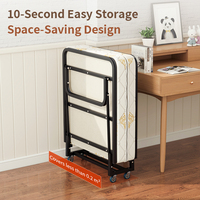 Lit pliant avec cadre en maille, vente en gros, base de matelas pliable portable pour la maison et la chambre à coucher, directement de l'usine