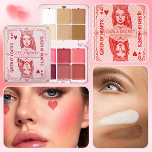 Palette de fards minéraux 12 couleurs, kit de maquillage visage tout-en-un, contour et illuminateur, marque privée - Product Image 2
