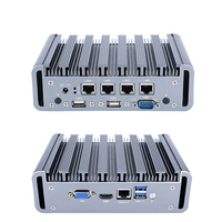Portátil Intel I5 I7 Rugged Mini PC 4 USB 4 LAN 2 COM VGA + Pantalla Computadora industrial sin ventilador en stock