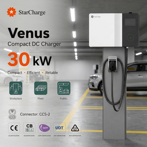 เครื่องชาร์จรถยนต์ไฟฟ้าแบบเร็ว Starcharge Venus 30kW DC 200-1000Vdc 100A ประสิทธิภาพ 95% รองรับ OCPP 1.6J แบบติดตั้งบนเสา สำหรับใช้งานเชิงพาณิชย์ - Product Image 1