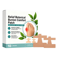 Correcteur d'orteils pour Hallux Valgus, support orthopédique en coton respirant auto-adhésif pour l'alignement des orteils, 10 pièces