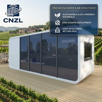 Cabane Apple moderne et luxueuse à 2 chambres, très demandée pour la vente en gros ; Villas préfabriquées intelligentes en conteneurs mobiles