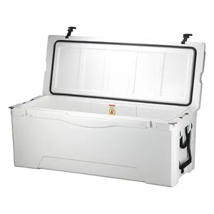 180QT Große Eisbox-Eis kiste zur Eis lagerung Lebensmittel behälter Kühlschrank Rotomold-Kühler auf Rädern