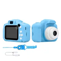 Ön ve arka çift Lens Video 1080p HD Mini sırt çantası çocuk hediye dijital çocuklar fotoğraf kamerası