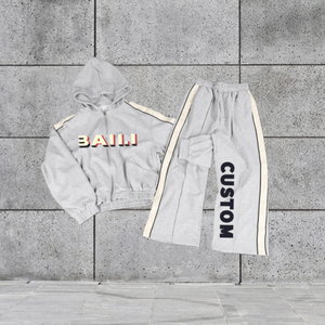 ชุดวอร์มกางเกงวอร์มขาตรงมีฮู้ดสำหรับฤดูหนาวขนาดใหญ่พิเศษระบายอากาศได้ตามต้องการ - Product Image 1