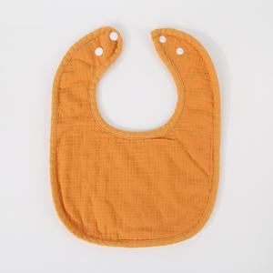 Organic Cotton Infants Absorbent Solid Color Muslin Soft <strong>Baby</strong> <strong>Bandana</strong> <strong>Bibs</strong> Gauze Snap Button <strong>Baby</strong> Breathable <strong>Bibs</strong> for Teething - Product Image 2