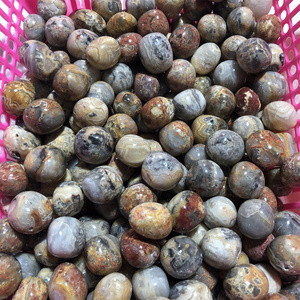 L'agata pazza intorno a 3 Cm di cristallo di alta qualità cade in pietra di caduta di agata pazza per la decorazione - Product Image 3