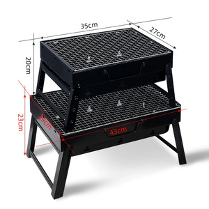 Portable Charcoal <strong>Bbq</strong> Grill <strong>Foldable</strong> Outdoor Household Barbecue Camping Grill - Product Image 2