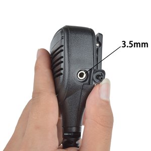 Heavy-Duty Remote <b>Speaker</b> <b>Microphone</b> Shoulder Mic for XPR3000 XPR3300 XPR3300e XPR3500 XPR3500e with 3.5 Audio Jack - Product Image 5
