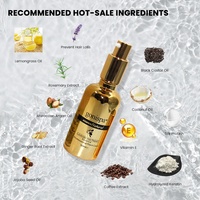 Sérum Anti-Chute OEM Traitement Anti-Chute Huile de Croissance Capillaire au Gingembre Huile Capillaire Bio à l'Olive, Oignon, Ricin, Romarin, Menthe, Huile d'Argan du Maroc