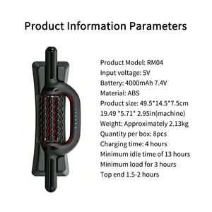 Rodillo de Masaje Eléctrico Multifuncional Recargable con Terapia de Luz Roja para Relajación y Recuperación Muscular - Product Image 3