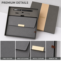 Ensemble de carnet en cuir A5 personnalisé avec stylo, nouvelles idées pour cadeaux d'affaires, idée de cadeau d'entreprise, ensemble de cadeaux promotionnels d'entreprise