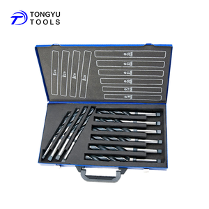 Bộ 9 Mũi Khoan Chuôi Côn Morse DIN345 HSS Trong Hộp Để Khoan Kim Loại - Product Image 3