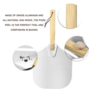 20 años <span class=keywords><strong>de</strong></span> fábrica <span class=keywords><strong>de</strong></span> China, gran oferta, pala <span class=keywords><strong>de</strong></span> paleta para pizza, cáscara <span class=keywords><strong>de</strong></span> pizza <span class=keywords><strong>de</strong></span> aluminio <span class=keywords><strong>de</strong></span> 12 y 14 pulgadas con mango <span class=keywords><strong>de</strong></span> madera - Product Image 5