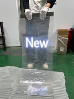 Écran LED transparent enroulable super fin haute luminosité pour publicité sur verre adhésif