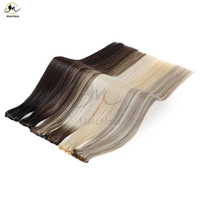 Extensions capillaires humaines vierges 100 % naturelles de haute qualité, cuticules intactes, super double drawn, micro-liens, épaisses et douces