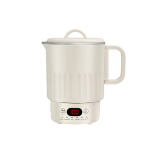 En stock – Bouilloire compacte pliable blanche 110 V 1 L 600 W pour la cuisine domestique et l'utilisation en appartement - Product Image 2