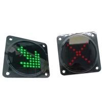 Panneau LED pour tourniquet, voyant lumineux LED, trépied, carton, plaque lumineuse LED de bureau pour barrière de passage, verre acrylique et plastique IP54