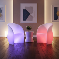 Fauteuil d'appoint lumineux LED de luxe pour salon, idéal pour événements et mariages