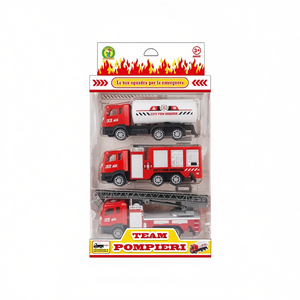 Set de Camiones de Bomberos Team Pompiers, 3 Piezas, Vehículos de Emergencia con Fricción para Niños de 3 Años en Adelante - Product Image 2