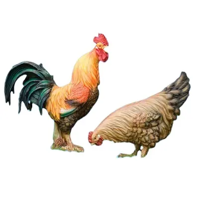 Commercio all'ingrosso di <span class=keywords><strong>vita</strong></span> di dimensioni gallo commercio all'ingrosso della decorazione del giardino di pollo animale