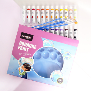 Hong Xi 6ml – Kit d'outils d'art pour enfants avec <span class=keywords><strong>gouache</strong></span> couleur personnalisée, idéal pour les débutants de l'école primaire, couleurs vives, pour utilisation <span class=keywords><strong>sur</strong></span> papier et toile - Product Image 4