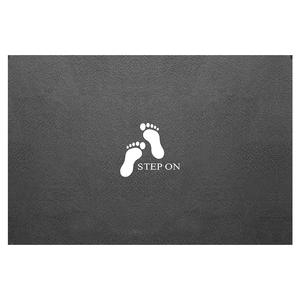 Tapis de bain rectangulaire gris foncé absorbant et antidérapant pour salle de bain, toilettes, entrée - Product Image 1