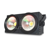 200W blanc chaud 3in1 Disco scène faisceau lumineux projecteur aluminium 2 yeux LED COB Blinder DMX contrôle effet de remplissage
