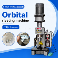 Riveteuse orbitale pneumatique de bureau, petite machine à riveter le métal pour rivets semi-tubulaires, pleins et creux