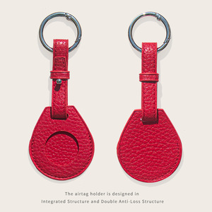 Étui de protection portable en PU avec porte-clés, anti-perte et séchage rapide, pour support de collier <span class=keywords><strong>AirTag</strong></span> pour chien et chat - Product Image 4