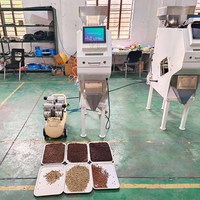 Meilleur prix de vente, machine de tri de couleur pour grains de café, riz, garin, plastique, 500-10000 kg/h, mini trieuse de couleur