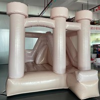 Château gonflable rose, trampoline gonflable, château de saut pour enfants, trampoline gonflable de couleur pastel, trampoline de mariage à vendre