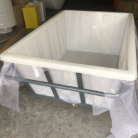 Chariot à outils robuste en plastique LLDPE à pousser et à tirer pour atelier