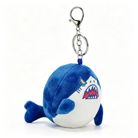 Nouveau Porte-clés en peluche requin réaliste et amusant, personnalisable en gros, pendentif sportif moelleux, petit ornement suspendu de qualité supérieure