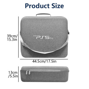 กระเป๋าเก็บของ PS5 Pro แบบแข็ง กระเป๋าสะพายไหล่ป้องกัน กระเป๋าใส่เครื่องเล่นเกมขนาดใหญ่ - Product Image 5