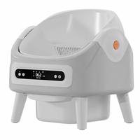 Bac à litière pour chat intelligent, automatique, écologique, 65L, autonettoyant, contrôle par application WiFi, pour plusieurs chats, grand contrôle des odeurs, robot, 10kg