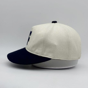 <span class=keywords><strong>Casquette</strong></span> de baseball personnalisée à large bord, 5 panneaux, en <span class=keywords><strong>laine</strong></span>, avec sangle arrière, broderie en feutre, style streetwear non structuré, <span class=keywords><strong>casquette</strong></span> snapback pour <span class=keywords><strong>homme</strong></span> - Product Image 4