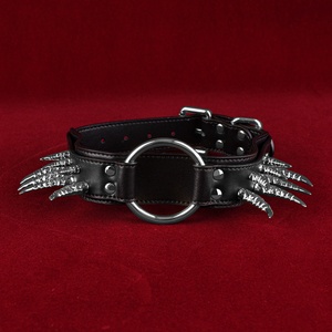 ปลอกคอหนังสไตล์พังก์ M-Q4003 สำหรับเล่นบทบาท BDSM ปลอกคอสำหรับคู่รัก ของเล่นทางเพศ - Product Image 5