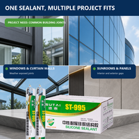 Scellant structurel en silicone neutre pour application au pistolet sur les cadres en aluminium, les façades en verre, les portes