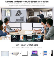 Pizarra Digital Interactiva con Pantalla Táctil Infrarroja para Aulas con IA, OEM/ODM, 65, 75, 85, 100, 110 Pulgadas, Pantalla LCD