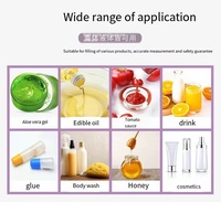 Machine de remplissage quantitative à piston 6 têtes pour Ketchup, pâte d'arachide et de sésame, crème glacée, beurre, gel d'aloe vera, jus de miel