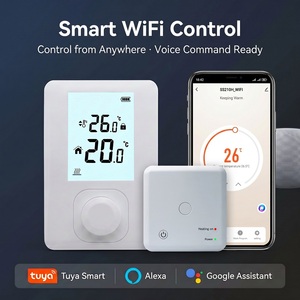 <span class=keywords><strong>Termostato</strong></span> Digital WiFi RF para <span class=keywords><strong>Caldera</strong></span> de Gas, <span class=keywords><strong>Precio</strong></span> de Fábrica, Alcance de 300m, Programable, Alimentado por 2 Pilas AA, Resistente al Fuego, para Cocina y Hotel - Product Image 1