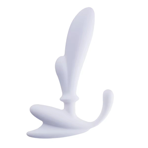 Masseur de prostate en silicone blanc et noir, étanche, jouet de plaisir anal pour adultes, pour débutants et professionnels - Product Image 3