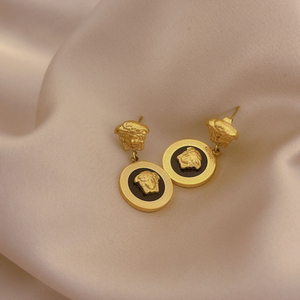 MC451ขายส่งทอง18K สแตนเลสวินเทจแรงบันดาลใจสร้อยคอต่างหูต่างหู <span class=keywords><strong>headshot</strong></span> ออกแบบชุดเครื่องประดับสำหรับผู้หญิง - Product Image 3